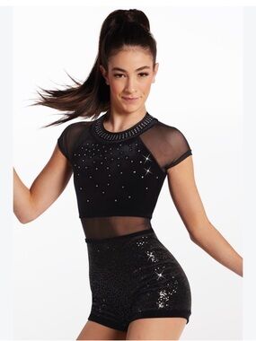 Weissman 14911 “Holding Out for a Hero” one piece dance costume